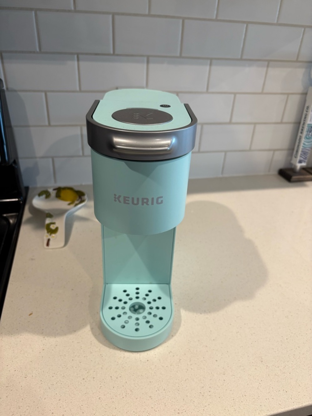 Keurig Single-Serve Coffee Maker in Mint and Silver Accents